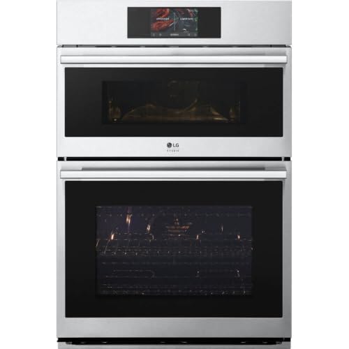 LG Studio WCES6428F 30 inch Stainless Combo Wall Oven with 6.4 Cu. Ft. Total Capacity