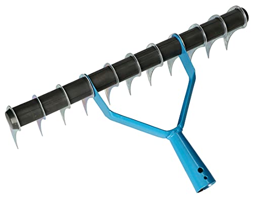 KOTARBAU® Cutting rake 345 x 100 mm for removing moss and lawn felt, blue - Image 4