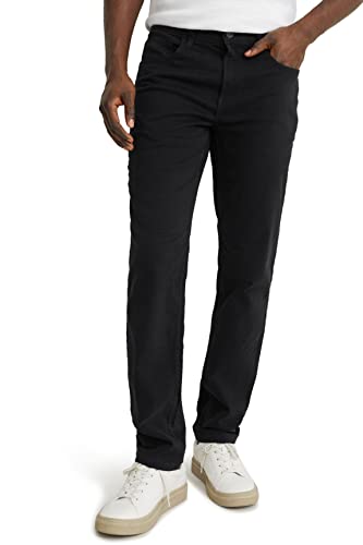 C&A Herren 5-Pocket Stretch|Baumwolle Hosen Unifarben schwarz W42 L32