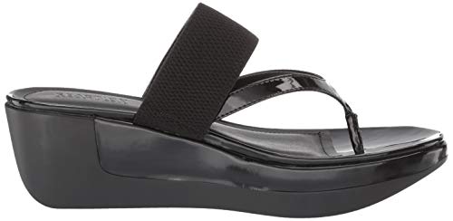 Kenneth Cole Reaction Women's Women's Pepea Cross Platform Wedge Sandal, Black, 7 #TOP5