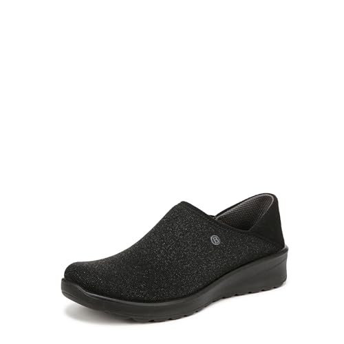Image of LifeStride Women's Getaway Slip On Loafer Black Shimmer 8 M