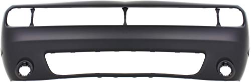 Evan Fischer Front Bumper Cover Compatible with 2015-2023 Dodge Challenger, Primed, With Fog Light Holes CH1000A20