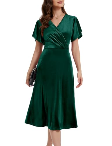 Berylove Abendkleid Mit 3/4 Ärmel - Elegantes Ballkleid Für Hochzeit & Festlichkeiten