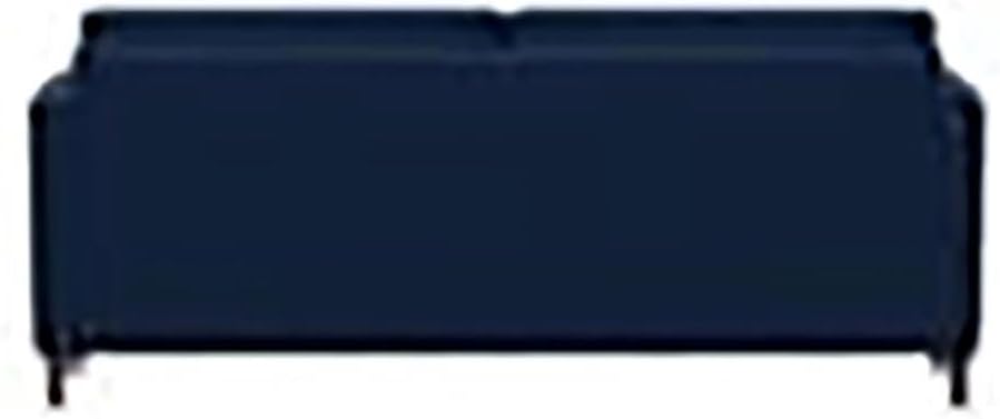 Hawthorne Collections Mid-Century Sofa, 75.6" W x 31.1" D x 33.5" H, Navy Blue Fabric, Kiln-Dried Hardwood Frame, High-Density Foam Cushions, Rubberwood Legs, Cushion Back, Stationary Living Room