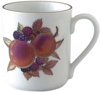 Image of Royal Worcester Evesham Gold Mugs Peach & Blackberry 0.28ltr (Set of 4)