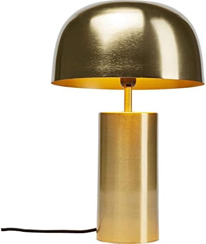 Kare Design Lampada da Tavolo Loungy Gold, Oro, Abat Jour, Soggiorno, Nicchia, Forma F...