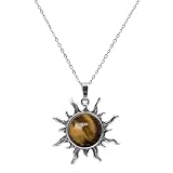 Ladywowu Tiger Eye Necklace, Natural...