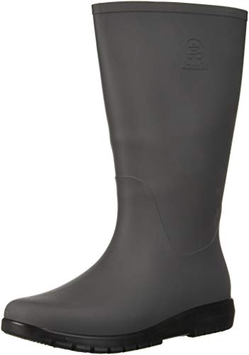 Kamik Women's Jessie Rain Boot, Charcoal Black, 6 Medium US