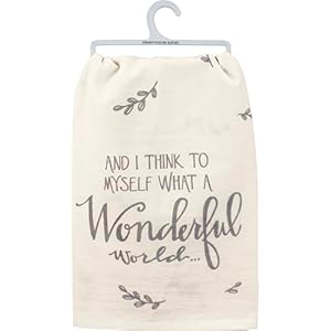 Primitivesbykathydecorativekitchentowelwhatawonderfulworld Urban Country Home Decor Primitives by kathy decorative kitchen towel what a wonderful world urban country home decor