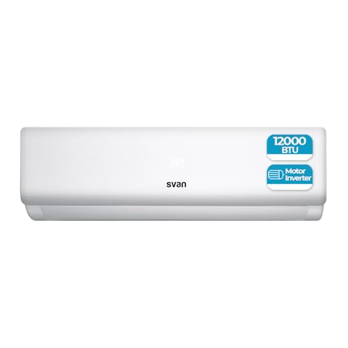 Svan Aire Acondicionado Split, 12000 BTU SAAS1200W. Bomba de Calor, Mando a Distancia, Temporizador, Clasificación Energética A++