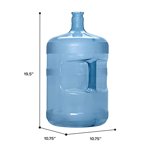 Image of Brio 5 Gallon Plastic Crown Cap Reusable Water Bottle Container