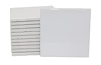 12 Stück glänzende, weiß glasierte Keramikfliesen für Alkoholtinte, Malerei, Dekoration, Kunst und Handwerk, 10,7 x 10,7 cm, quadratisch, fertig zum Bemalen