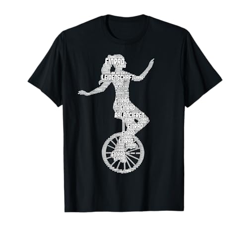 Einrad Mädchen Einradfahrerin Unicycle Kinder T-Shirt