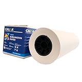 US Stock, CALCA PRO 95gsm 44in x 328ft Dye Sublimation Paper for Fabrics and Hard Substrates Heat Transfer Printing, 3in Core (10 Rolls)
