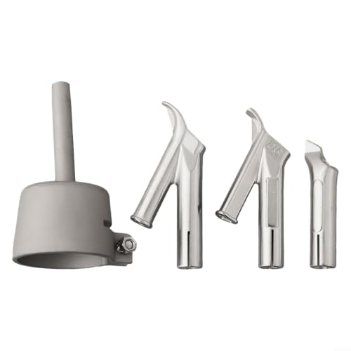 Lot de 4 embouts de soudage à air chaud 5 mm pour feuilles en plastique PVC vinyle – Buses en alliage standard rond triangle accessoire (35 mm)