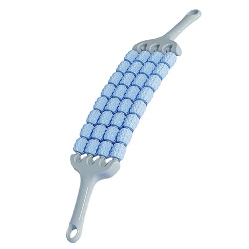 Rodillo de Masaje Manual para Fitness, Piernas Y Abdomen - Masajeador Manual, Azul