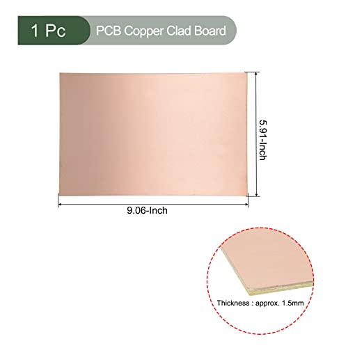 YOKIVE PCB Copper Clad Board, FR4 Double-Sided Blank Circuit Boards, Great for Electronic Hobbies Etching - Image 2