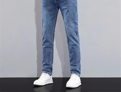 Men's Classic Cotton Business Straight-Leg Jeans, Work Pants, Plus-Size Everyday Jeans3