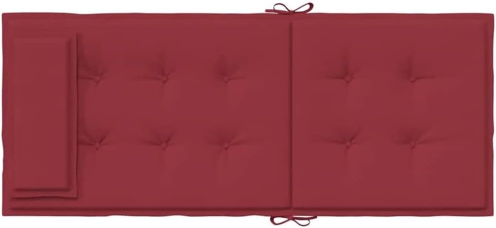 vidaXL Chair Cushion 4 Pcs, Outdoor Cushion Backrest Pillow, Seat Cushion Chair Pillow, Chair Pad for Outdoor Furniture, Wine Red Oxford Fabric