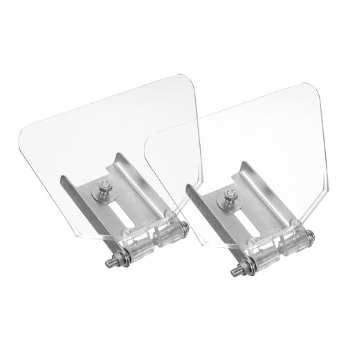 FOYTOKI Bench Grinder Eye Shield Protector 2pcs Bench Shield Kit Panel Sturdy and Easy Installation for Safety
