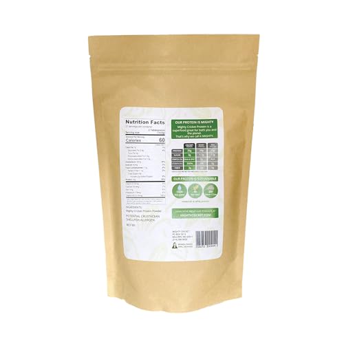 Mighty Cricket Protein Powder - High Protein Flour Substitute, Gluten Free, Dairy Free, Soy Free, 100% Pure Clean Protein - Cricket Flour Made from Healthy Insect Protein (1 lb.) - Image 3