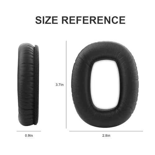 Cojines de repuesto para orejas compatibles con auriculares Marshall Monitor II activos con cancelación de ruido inalámbricos Bluetooth, cuero proteico suave, espuma viscoelástica de alta densidad, color negro miniatura 5