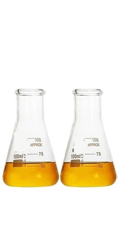 Matraz aforado de borosilicato, Matraz Triangular cónico de Cuello Ancho y Recto de Vidrio de borosilicato de 50 ml a 1000 ml for Laboratorio.(250ml)