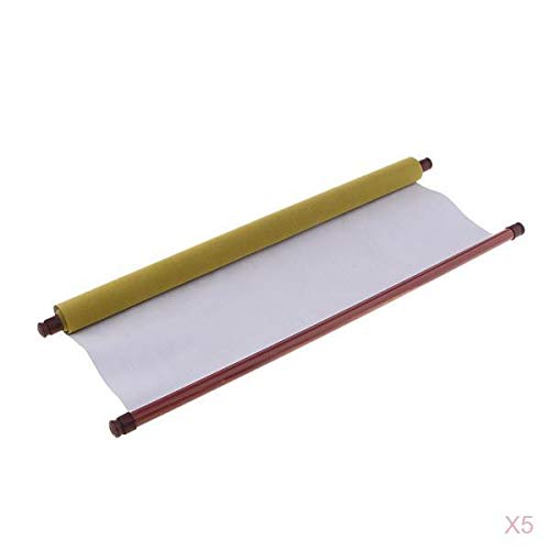 FABLOFT 5 Pieces Chinese Writing Cloth Practicing Desk Mat Water Writing Cloth-image-30