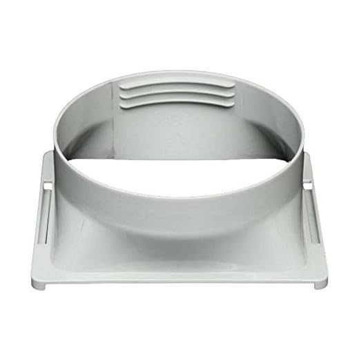 Exhaust Hose Adapter for Portable Air Conditioner - Exhaust Duct Interface - Exhaust Hose Tube Connector for Mobile Air Conditioning Exhaust Pipe Flat Nozzle