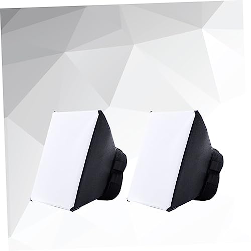 Softbox difusor de flash portátil de color blanco para cámara 2