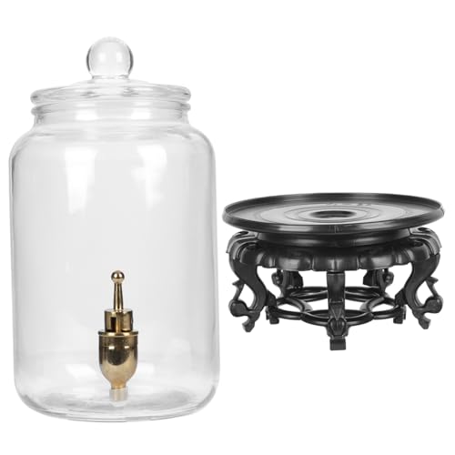 Mikinona Elegant Glass Wine Bottle Spout Beverage Holder for Sealed Drinks Wine Bucket Bottle