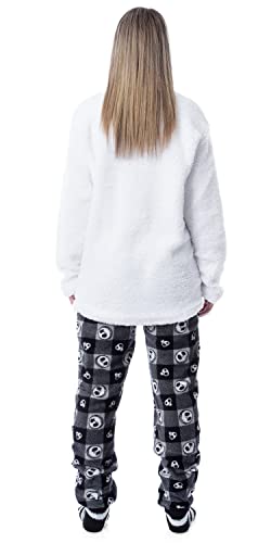 Disney The Nightmare Before Christmas Adult Jack Skellington 3 Piece Minky Pants, FlecePullover, and Socks Pajama Set2