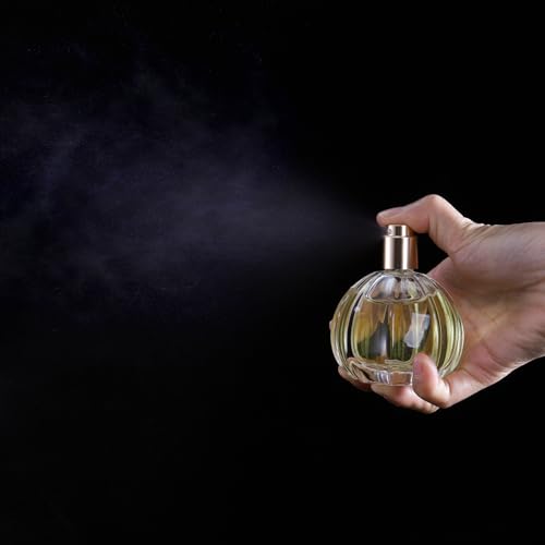 Foraineam 6 Pack 50ML / 1.7oz Glass Spray Bottles Pumpkin Shape Refillable Fine Mist Spray Perfume Bottle, Empty Crystal Glass Fragrance Atomizer Bottle with Droppers and Funnels3