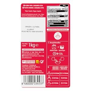 "Alubia pinta Hacendado categoría extra Paquete 1 kg Pack 2"