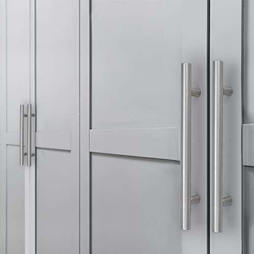 PinLin 5 Pack Cupboard Handles 128mm Hole Spacing Brushed Nickel ...