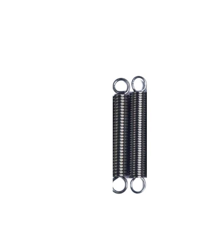 2 uds. Resortes de 0,5mm de diámetro de alambre resorte de extensión de acero bobinas de tracción extendidas gancho anillo elástico Flexible 15mm-300mm de longitud 3/4/5/6/7/8mm OD(45mm,5mm)