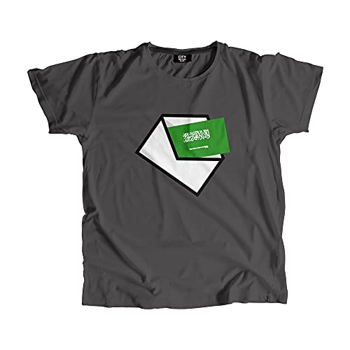 T-Shirt Arabie Saoudite Mail en coton peigné haute qualité unisexe