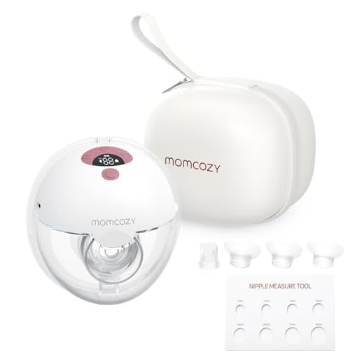 Momcozy M5 Sacaleches Eléctrico Manos Libres, Extractor de Leche Portátil de Boca de Bebé Brida de Doble Sellado con 3 Modos y 9 Niveles, Sacaleches Manos Libres - 24 mm (1, Rojo)