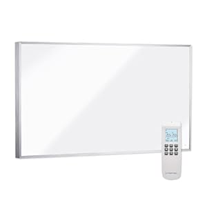 TROTEC Infrarot Wandheizung TIH 500 ST – Heizleistung 580 W – Elektro Heizkörper inkl. Thermostat, 905 x 605 mm, IP54