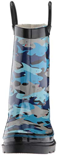 Western Chief Boys Waterproof Printed Rain Boot, Shark Chomp,5-6 Toddler #TOP1