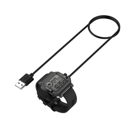 Image of TechTrendz Replacement Watch Charger Compatible with Amazfit Neo Smart Watch Charger Usb Cable For Amazfit Watch Neo Charging - Black