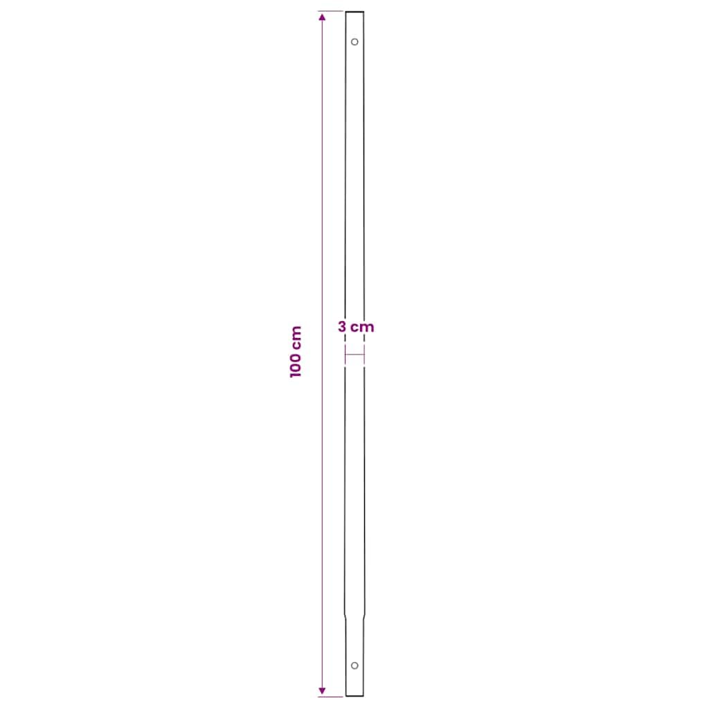 vidaXL Taladro de Tierra con Mango 120 mm con Tubo de Extensión 9 m Acero