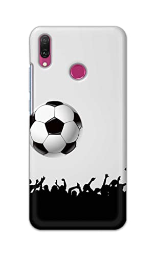 Image of Printed Hard Back Cover Case for Huawei Y9 2019 Back Cover (Football Icon) -1302