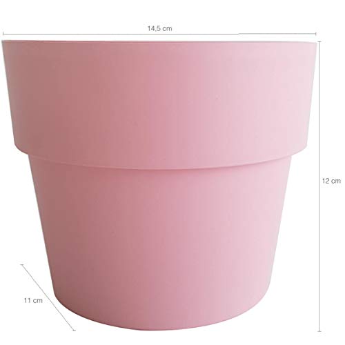Vaso Para Plantas Pequenas Vaso De Flores Sala 14,5x12cm Rosa