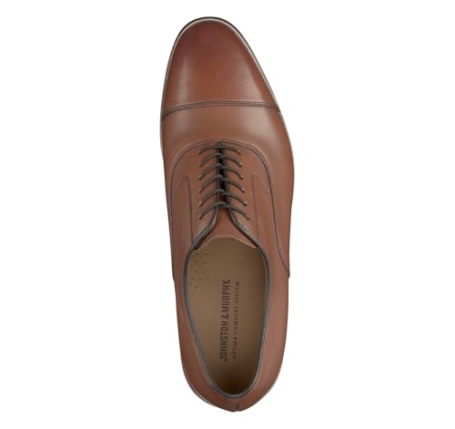 Image of Johnston & Murphy Men's Melton Cap Toe Lace-Up Oxford Dress Shoe