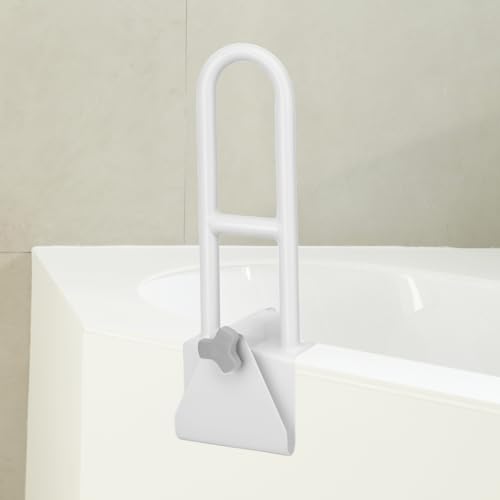 QWORK® Barras de apoyo para bañera, asidero baño,barra bañera seguridad, color blanco
