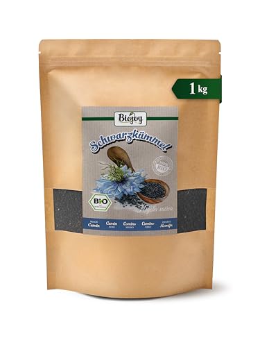 Biojoy Cumin noir BIO (1 kg), séchés et entières, Graines de cumin noir (Nigella sativa)