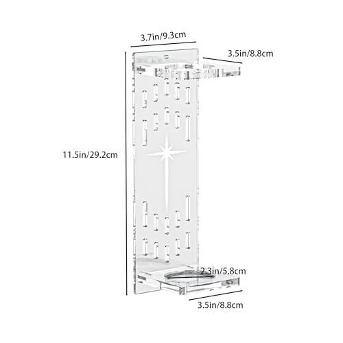 Support mural pour sabre laser plaque transparente acrylique - 3
