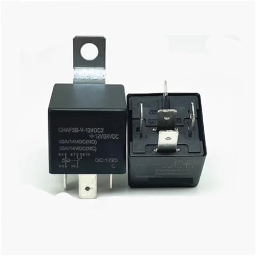 Relais 5 broches CHAF5B-V-124DC2 haute capacité 50A commutation 12V 24V CC