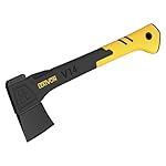 LEXIVON V14 Camping Hacha de 36 CM | Empuñadura TP...: DISEÑO INNOVADOR: cuchilla sobre moldeada completamente revestida. Mango inyectado compuesto de fibra de vidrio de alta tecnología, con columna vertebral reforzada y agarre TPR antideslizante. DURADERO: los bordes cortantes meticulosamente endurecido...